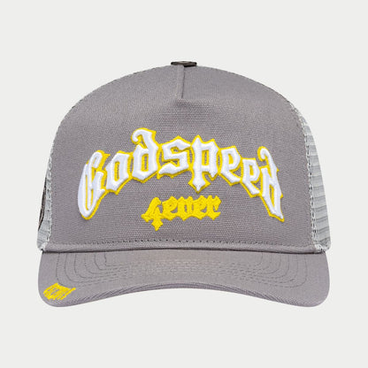 GODSPEED GS Forever Trucker Hat (Grey/Yellow)