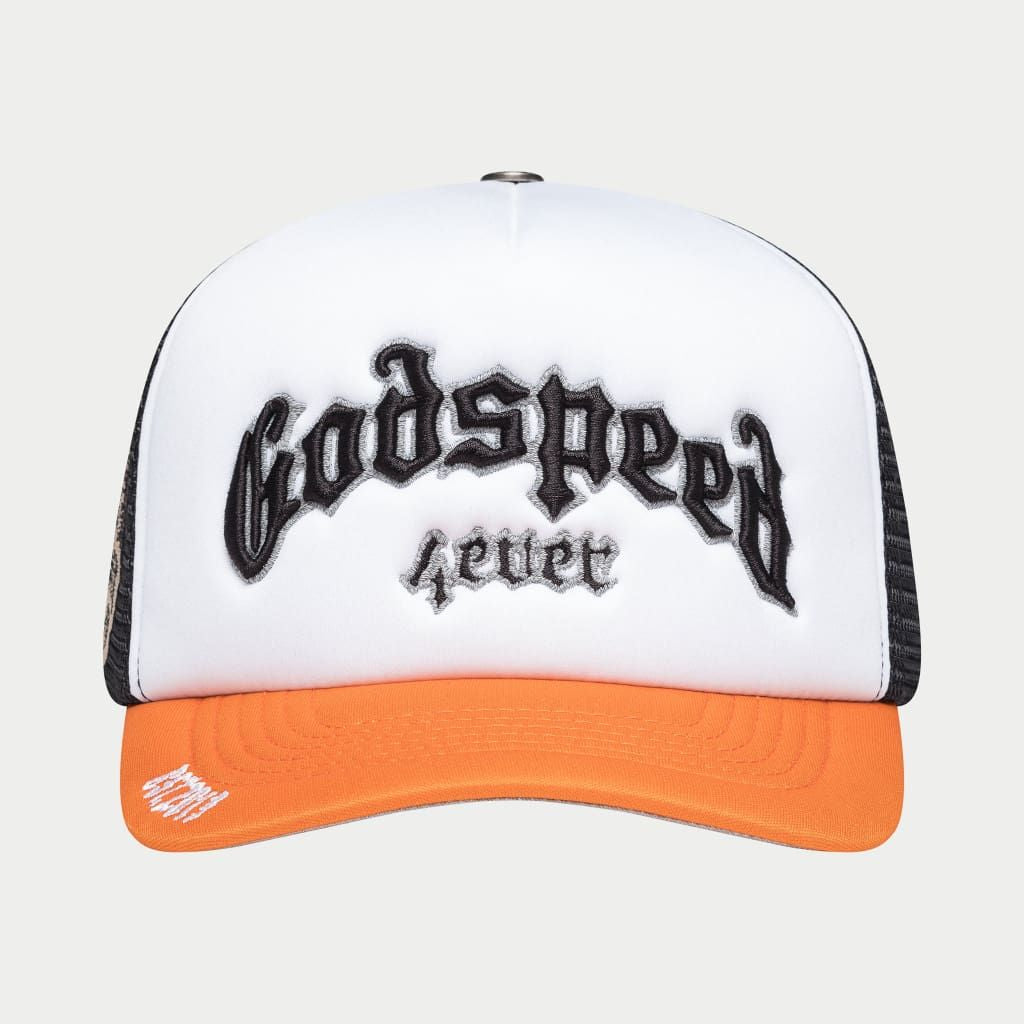 GOD SPEED GS Forever Foam Trucker Hat (Blk/Orange)