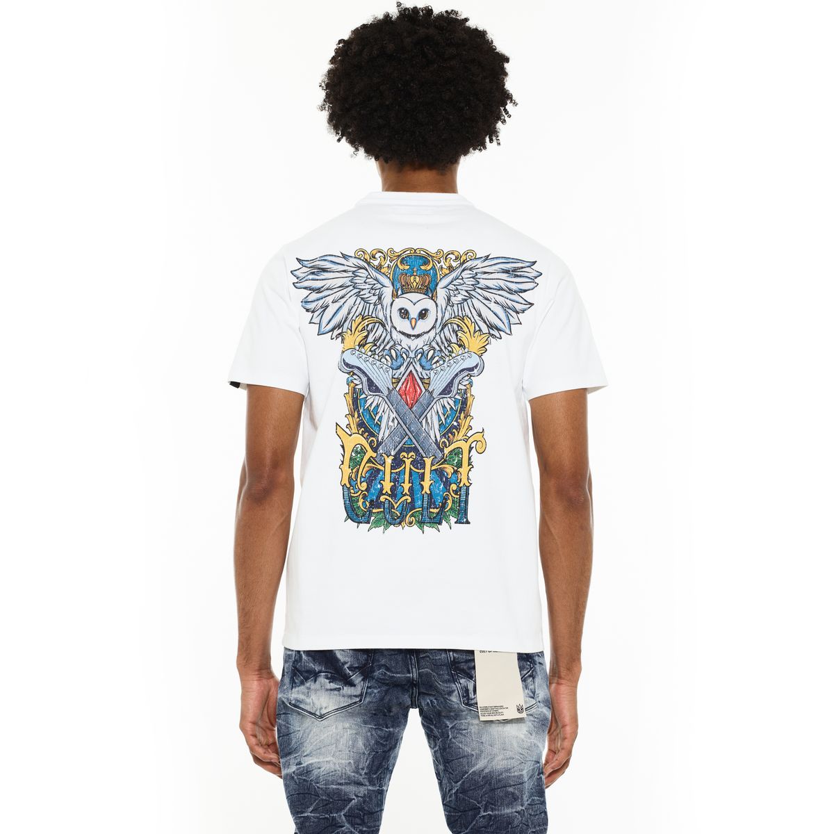 CULT  Short Sleeve Crew Neck Tee 'Owl' 625B7-K45A