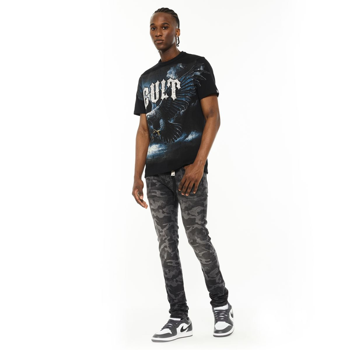 CULT Short Sleeve Crew Neck Tee 'Eagle' 625B7-K33A