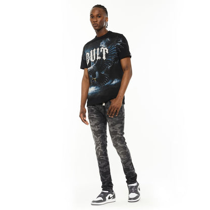 CULT Short Sleeve Crew Neck Tee 'Eagle' 625B7-K33A