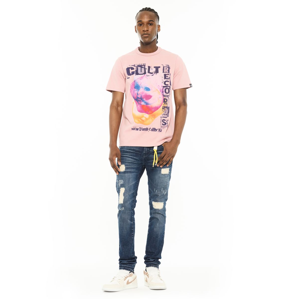 CULT Short Sleeve Crew Neck Tee 'Cult Records' 625B7-K39A