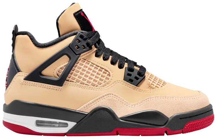 AIR JORDAN 4 RETRO (GS) SESAME/NOIR/BLANC/ROUGE FEU IH2094-200