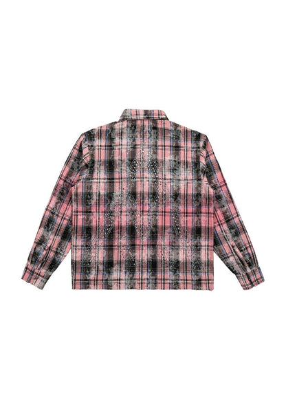 PAPER MONEY Rhinestone Flannel (BH3058S) - Pink