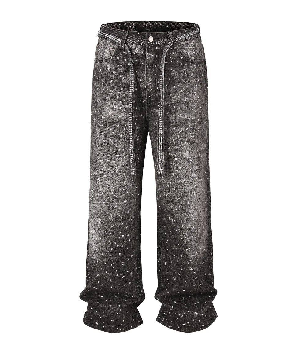 UNDEVELOPED Noir Rhinestone Denim