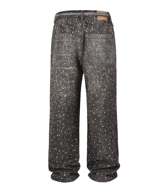 UNDEVELOPED Noir Rhinestone Denim