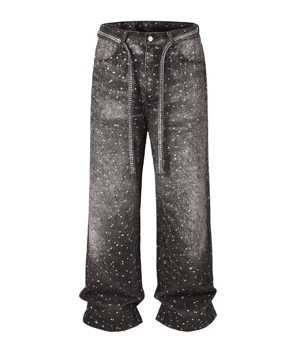 UNDEVELOPED Noir Rhinestone Denim