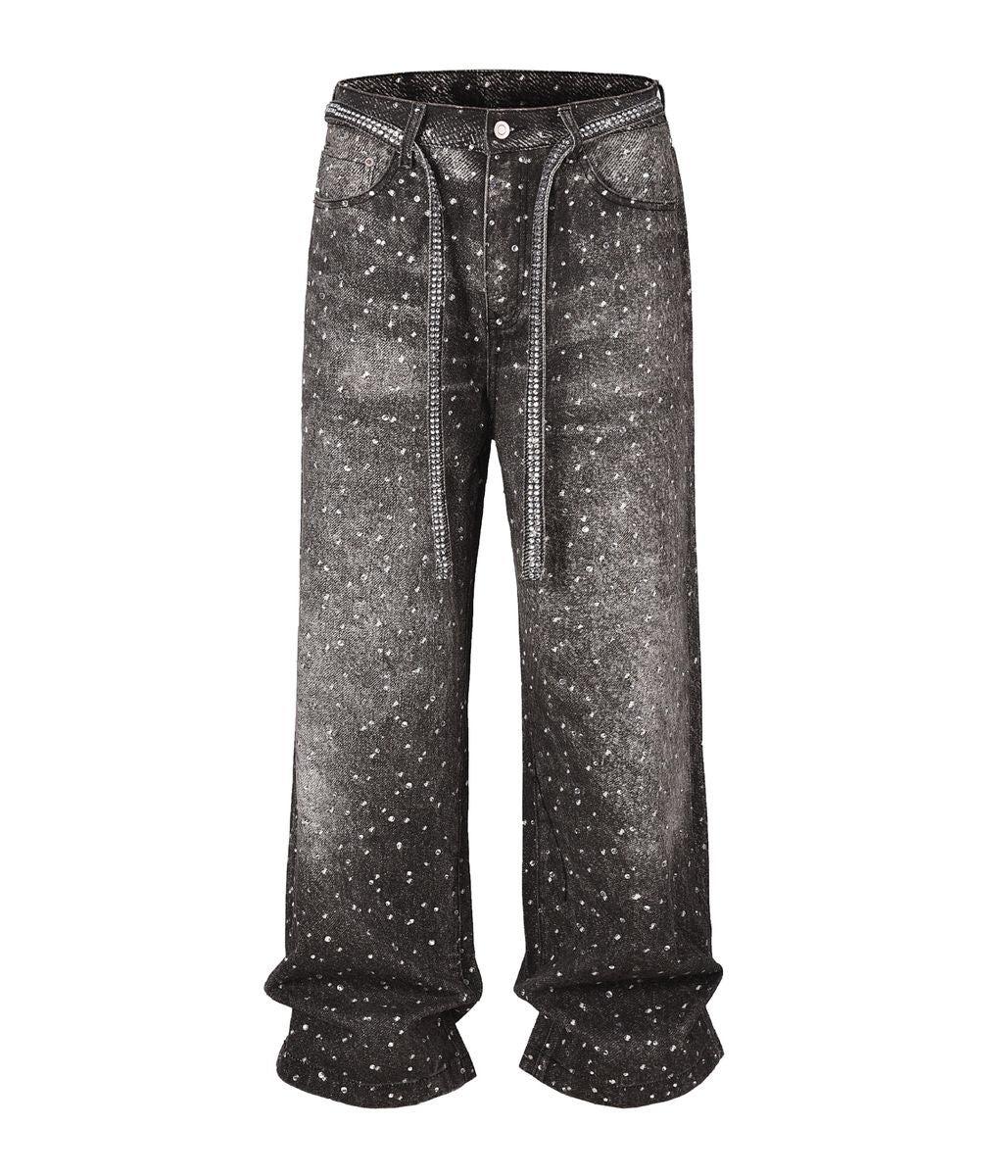 UNDEVELOPED Noir Rhinestone Denim