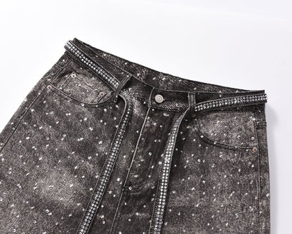 UNDEVELOPED Noir Rhinestone Denim