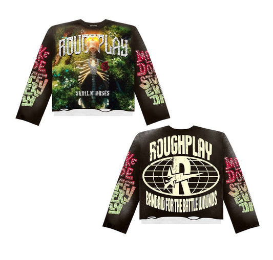 ROUGHPLAY Skull & Roses Long Sleeve (Brown)