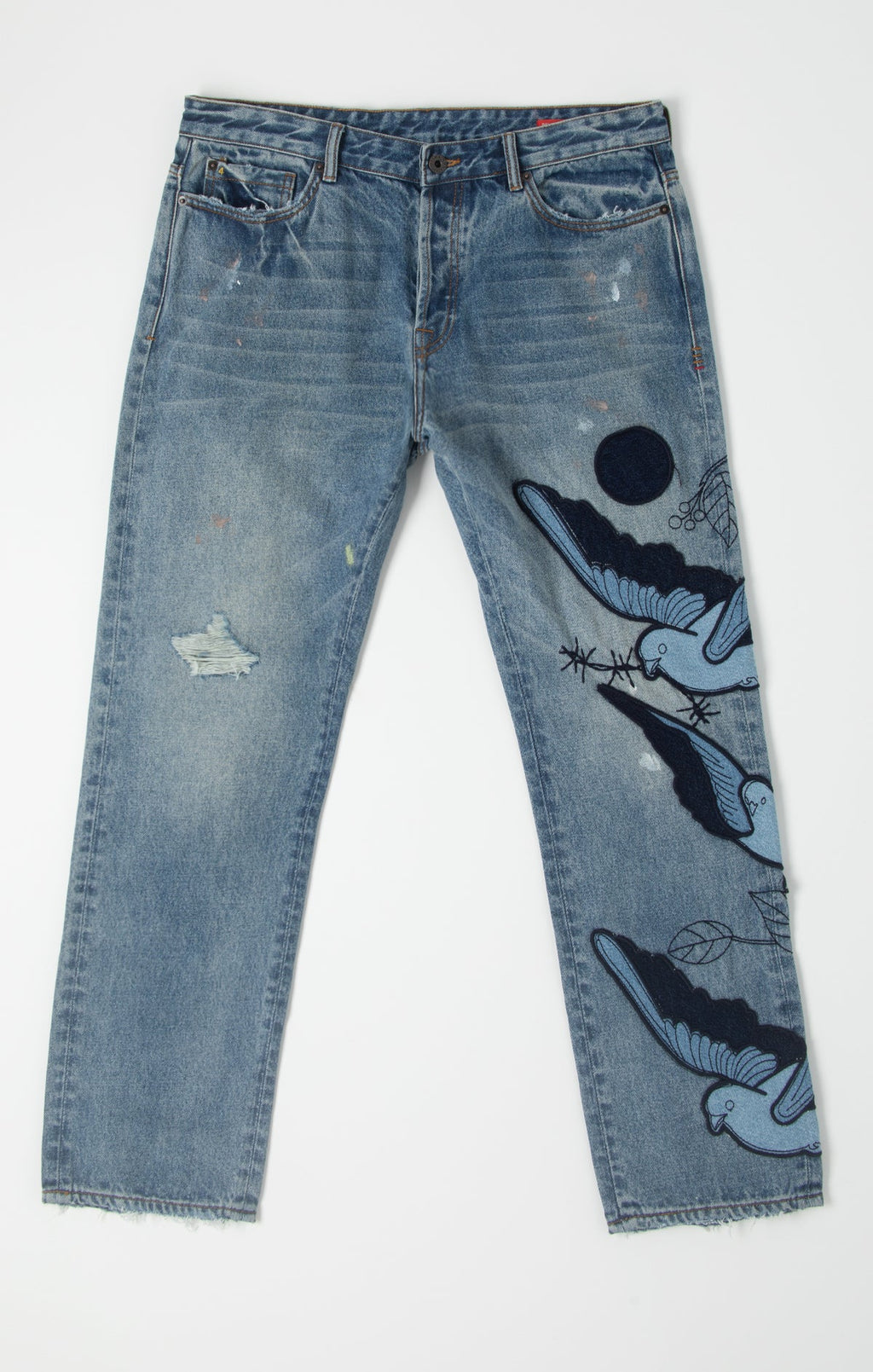 C41-8101 Flock Jean BLDG4 Faded Wash