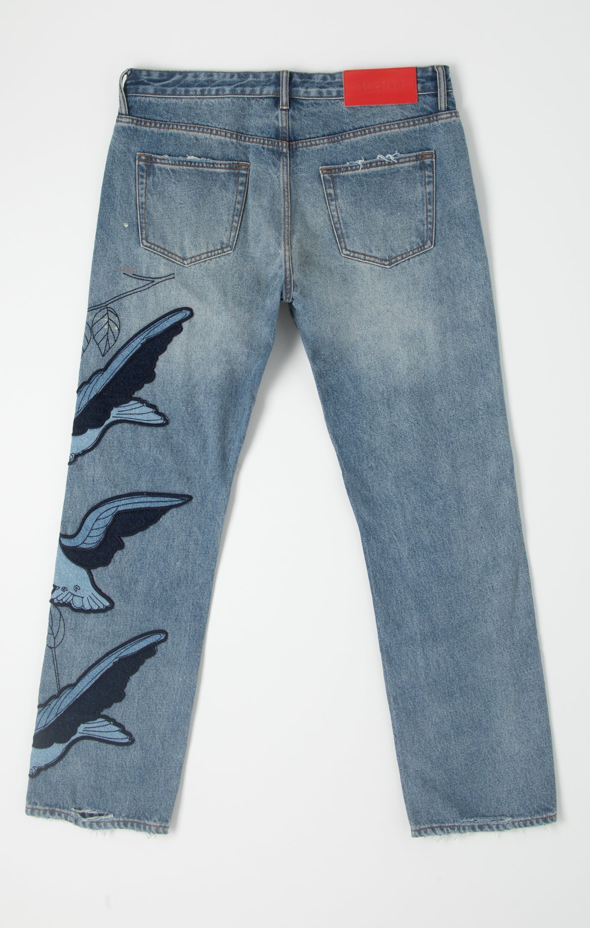 C41-8101 Flock Jean BLDG4 Faded Wash