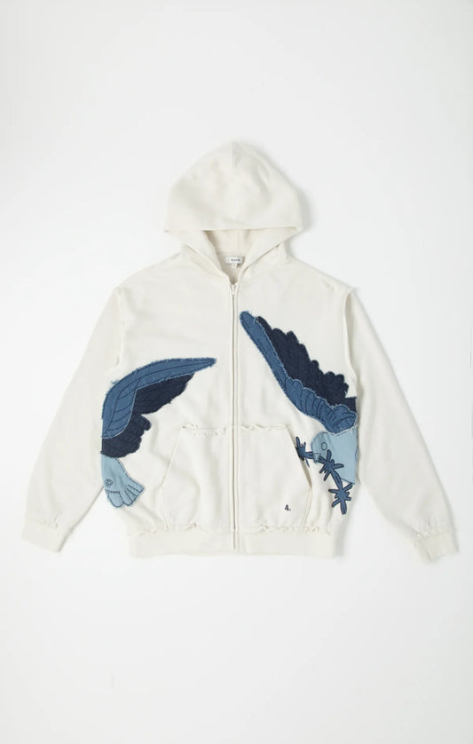 C41-8302 Night Hoodie BLDG4 Vintage whisper WHITE c41-8302-WHT