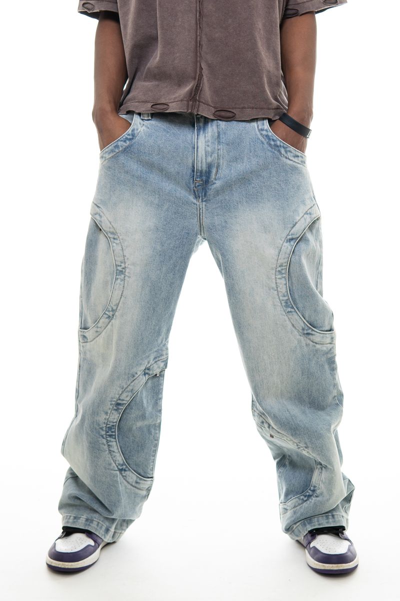 OMAVI Baggy Denim Jean - Light Vintage
