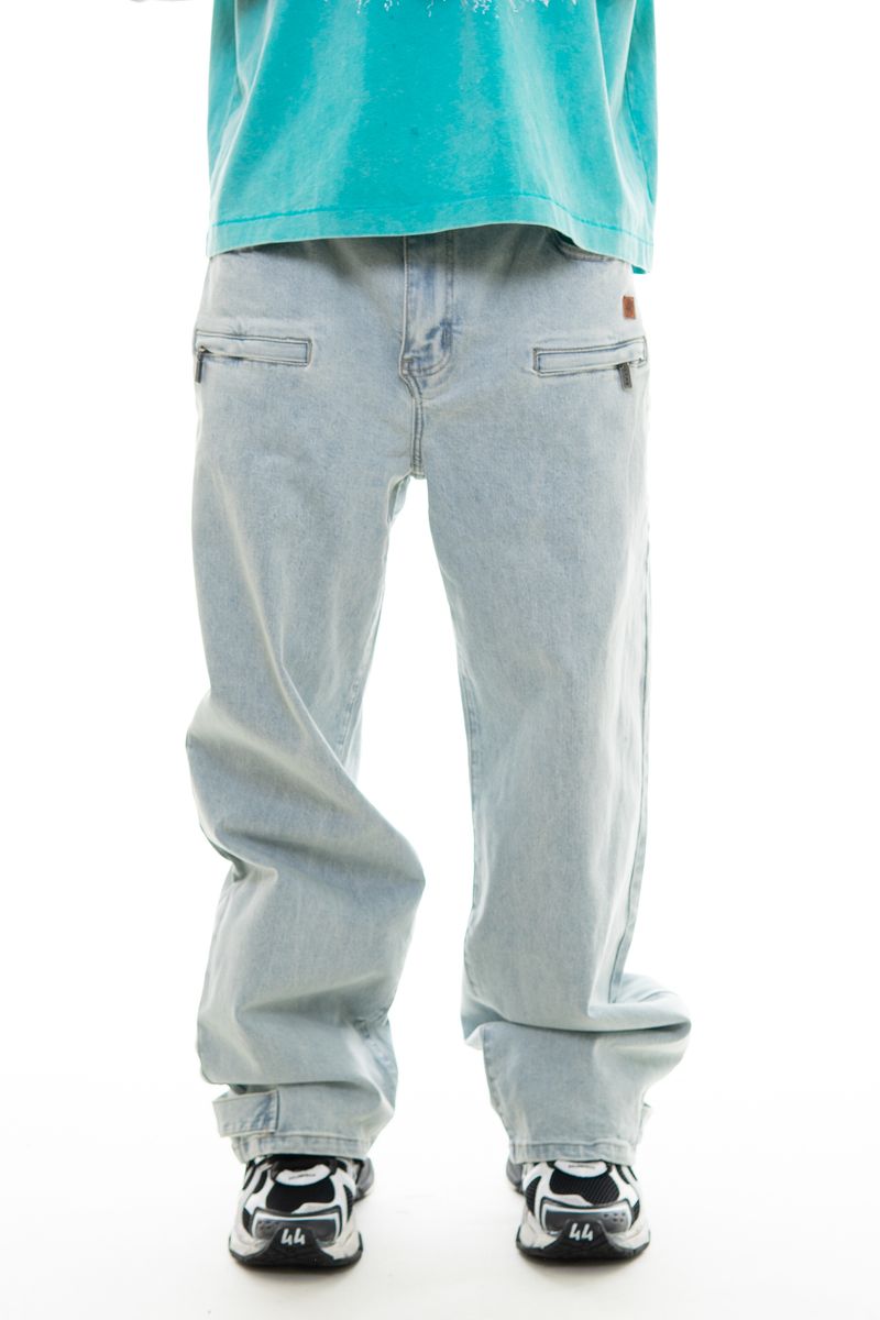 OMAVI Baggy Denim Jean - Natural Blue