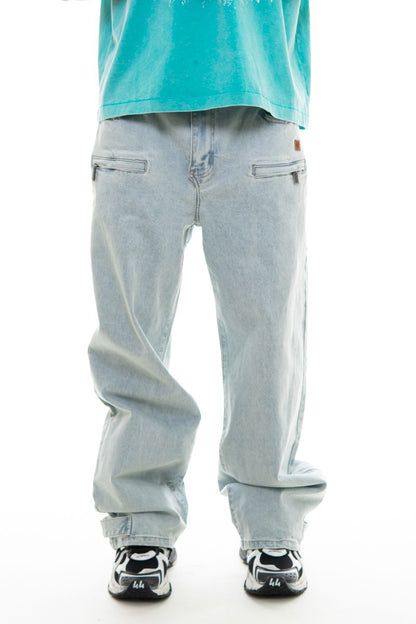 OMAVI Baggy Denim Jean - Natural Blue