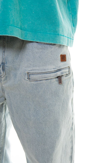 OMAVI Baggy Denim Jean - Natural Blue