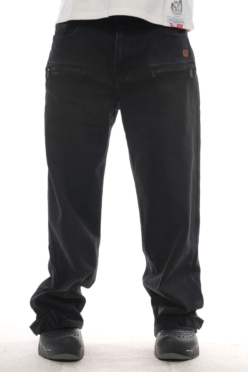 OMAVI Baggy Denim Jean - Black
