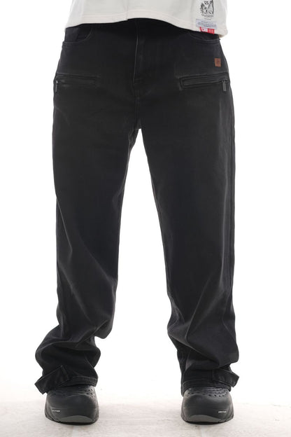 OMAVI Baggy Denim Jean - Black