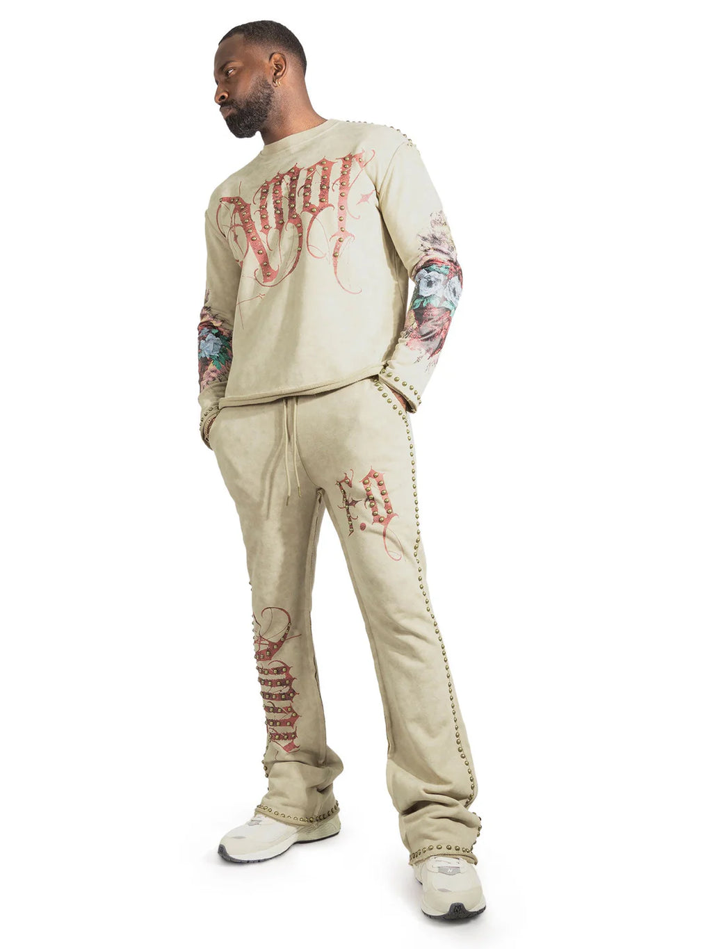 Frost   Amor Jogging Set - Khaki  F4226-KHA