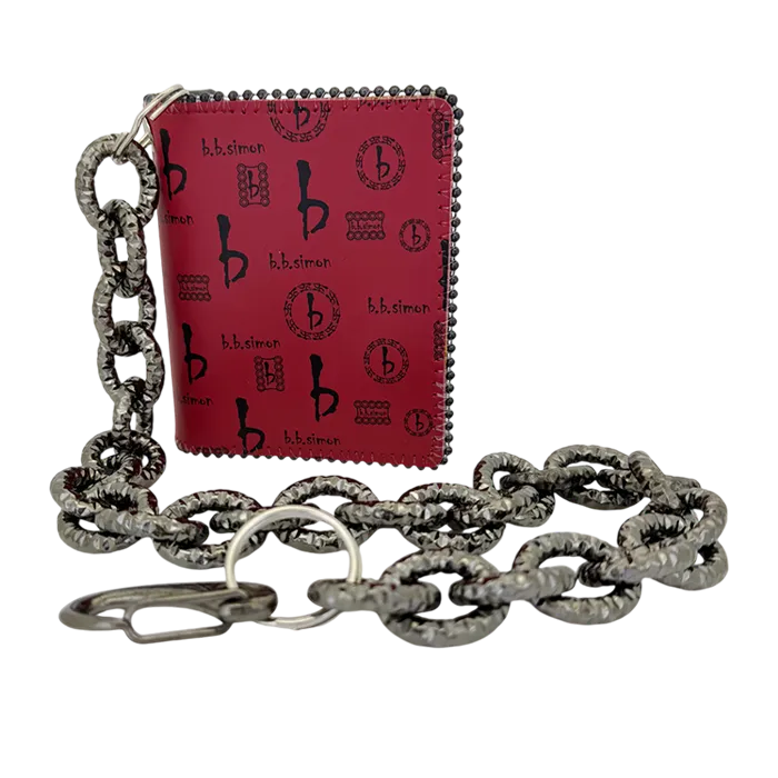 B.B SIMON WALLET/CHAIN WAL-R53-LT.SIAM-BF-CH9