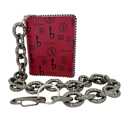 B.B SIMON WALLET/CHAIN WAL-R53-LT.SIAM-BF-CH9
