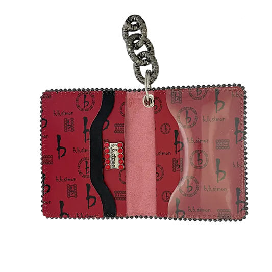 B.B SIMON WALLET/CHAIN WAL-R53-LT.SIAM-BF-CH9
