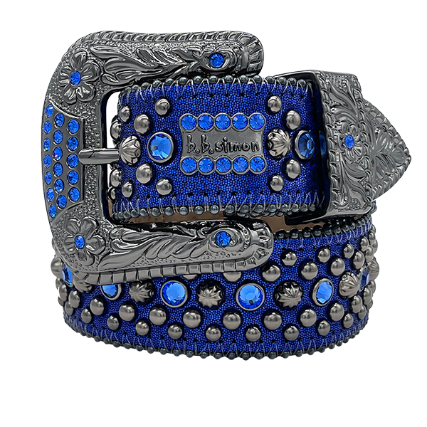 BB. SIMON BELT Trojan-Sapphire Blue(380-R90-SAPPHIRE-BF)