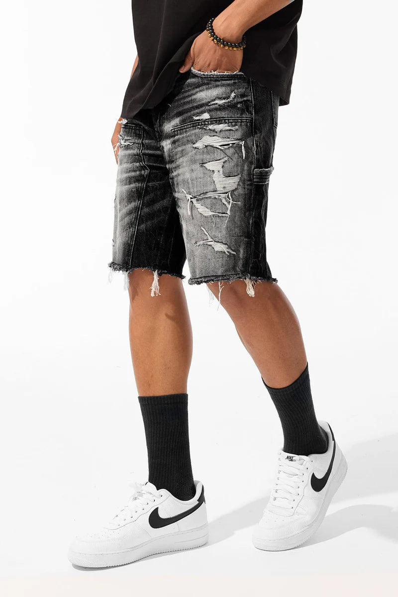 JORDAN CRAIG USED LOOK CARPENTER SHORTS J3213S9 (INDUSTRIAL BLK)