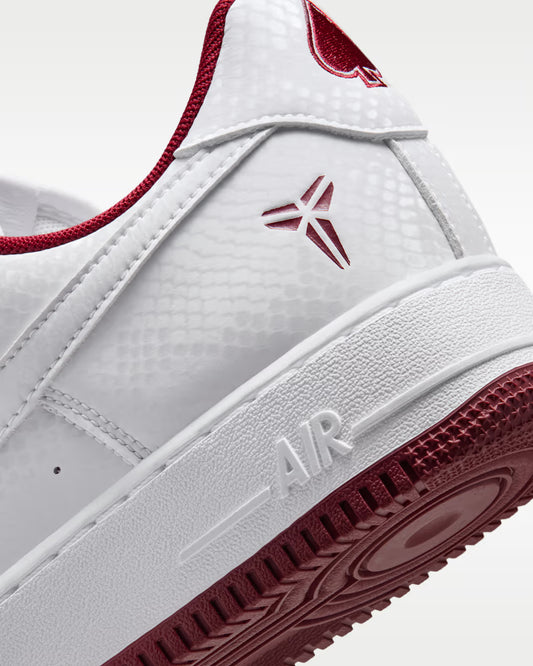 Nike Kobe Air Force 1 Low White/Team Red IB0018-101