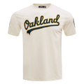 PRO STANDARD Oakland A's Tackle Twill Sj Tee (LOA136304)-EGGSHELL