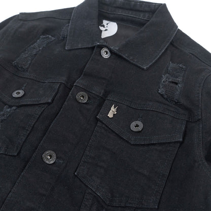 MAKOBI MORELI DENIM JACKET M1079- JET BALCK