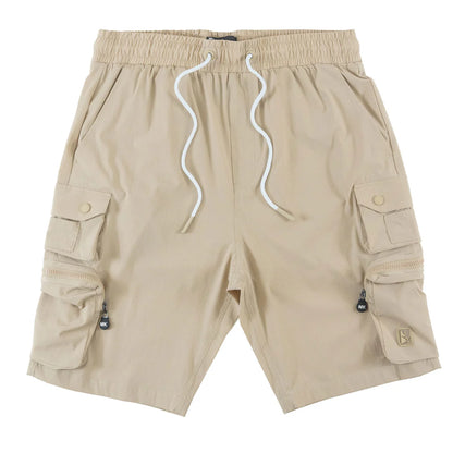 Makobi M633 Colton Nylon Spandex Cargo Shorts -Khaki