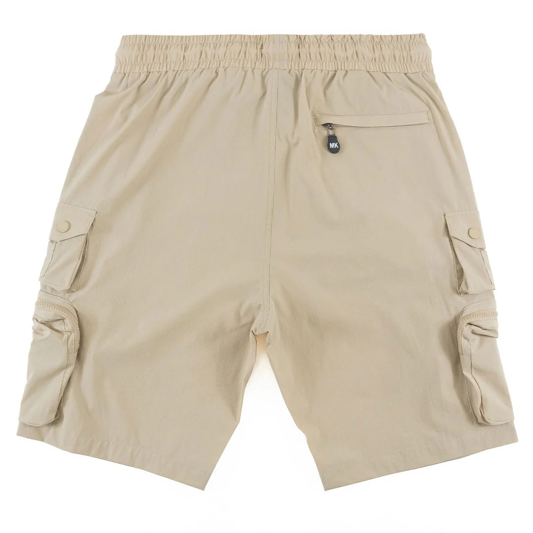 Makobi M633 Colton Nylon Spandex Cargo Shorts -Khaki
