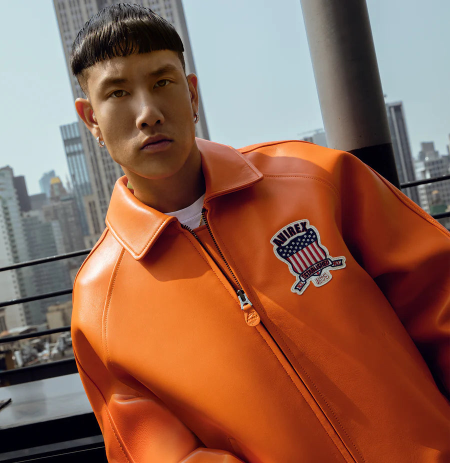 AVIREX ICON JACKET AVF25IO21-801 SAFETY ORANGE