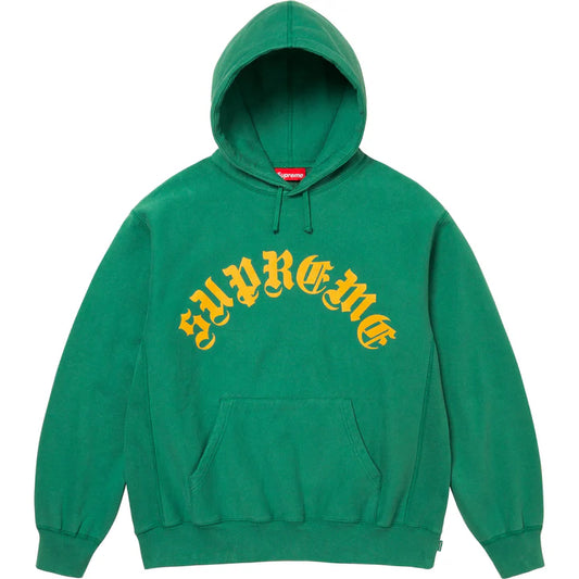 SUPREME PRINTED ARC HOODED SWEATSHIRT- LIGHT PINE