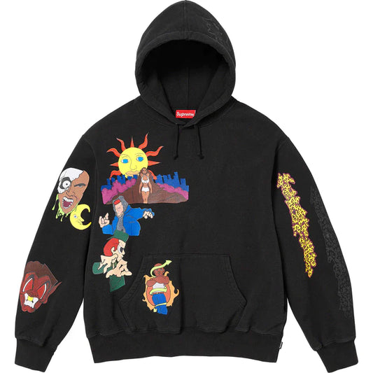 SUPREME * ANDRE THOMPSON SUNRISE HOODED SWEATSHIRT 'BLACK'