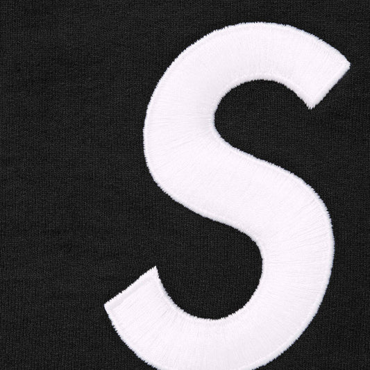 SUPREME S LOGO ZIP UP HOODED SWEATSHIRT 'BLACK'