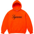 SUPREME EMBROIDERED SCRIPT HOODED SWEATSHIRT- BRIGHT ORANGE