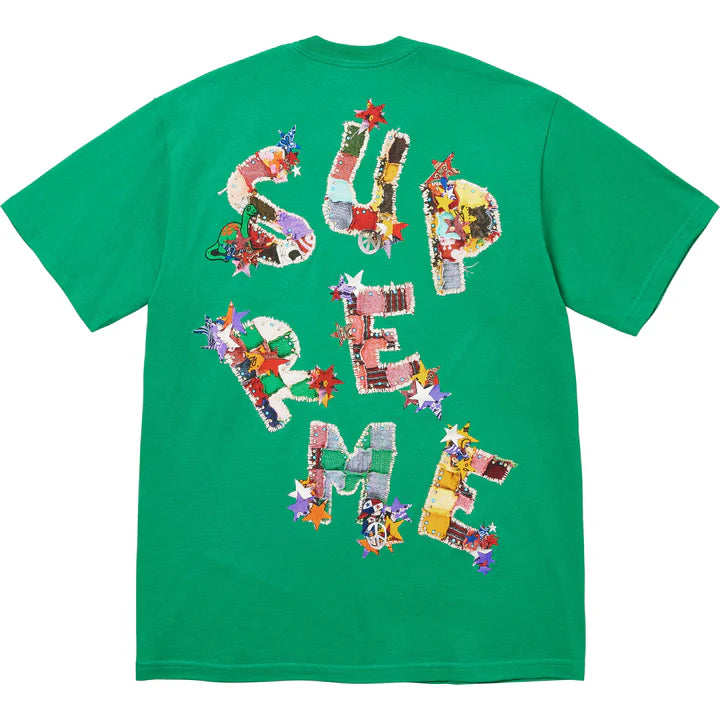 SUPREME PATCHWORK TEE GREEN