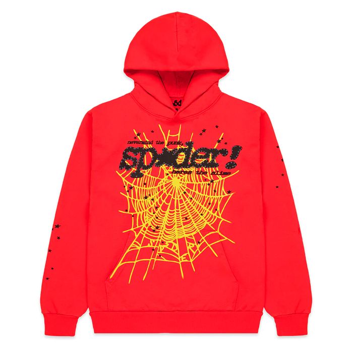 SP5DER  P*nk V2 Hoodie 'Red'