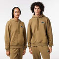 Lacoste Unisex Loose Fit Organic Cotton Hoodie 'BROWN' SH6404 51 SIX