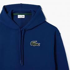 Lacoste Unisex Loose Fit Organic Cotton Hoodie 'NAVY' SH6404 51 F9F