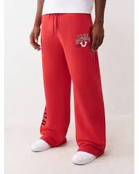TRUE RELIGION TR FLAG BAGGY SWEATPANT - TRV RED