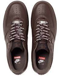 Supreme x Air Force 1 Low 'Box Logo - Brown '  CU9225-200'