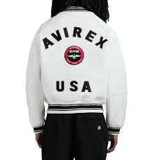 Avirex Stadium Jacket - Snow White