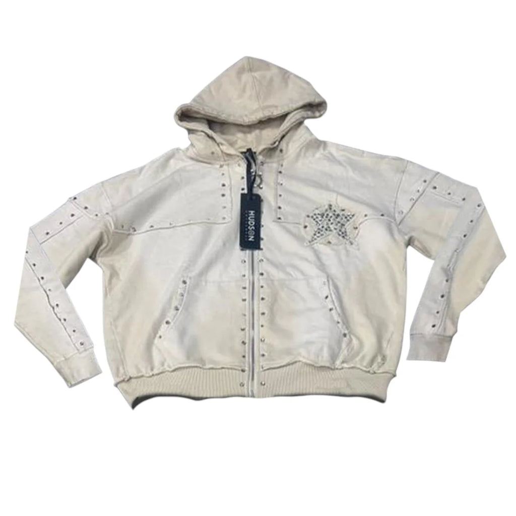 HUDSON HOODY-605 STAR STONES OVERSIZED HOODY SAIL (HOODY-605 - SAIL)
