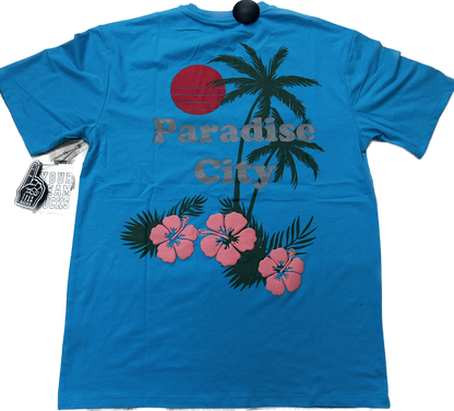 PARADISE CITY TEE BLUE