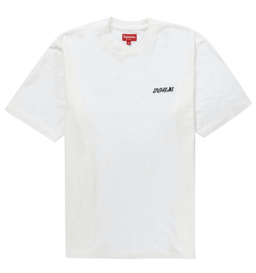 SUPREME WASHED SCRIPT S/S T-SHIRT