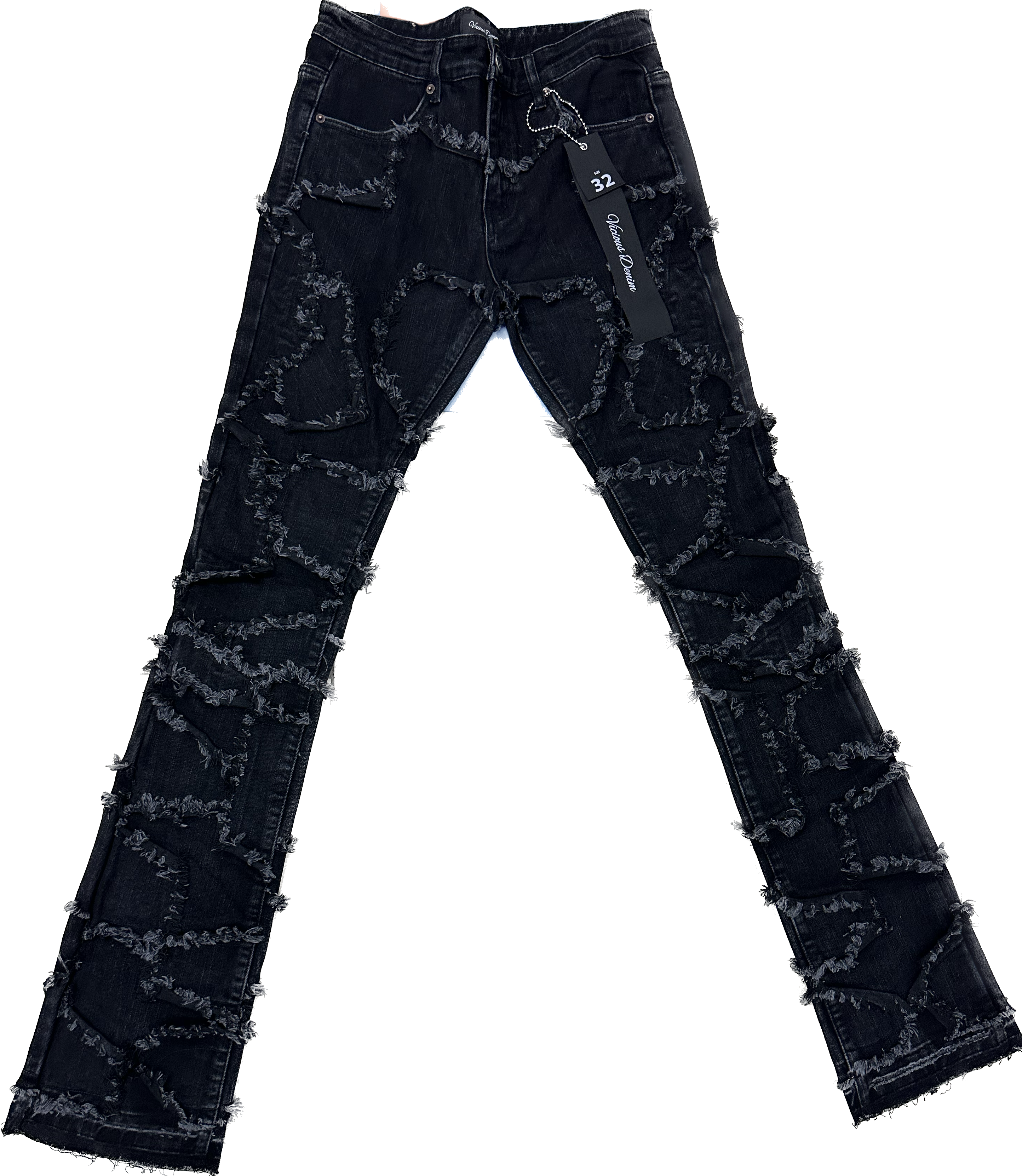 VICIOUS DENIM VC221RIP&REPAIR FRAY STACK DENIM
